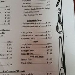 Elke's Diner - Menu items
