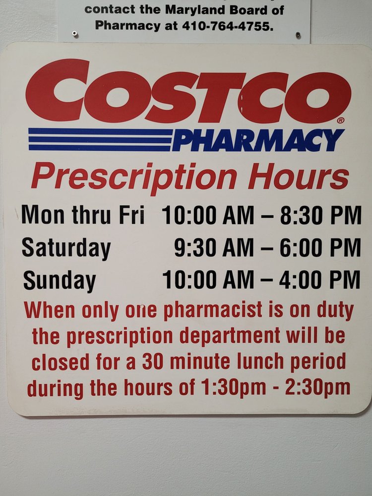 COSTCO PHARMACY Updated September 2024 15 Reviews 880 Russell Ave, Gaithersburg, Maryland