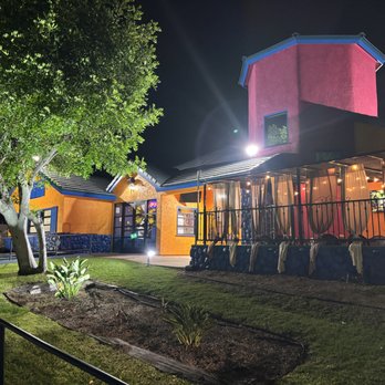 Mariposas Restaurant & Cantina - Exterior/entrance at night. Very colorful. - Breakfast & Brunch Near Me - Covina, California