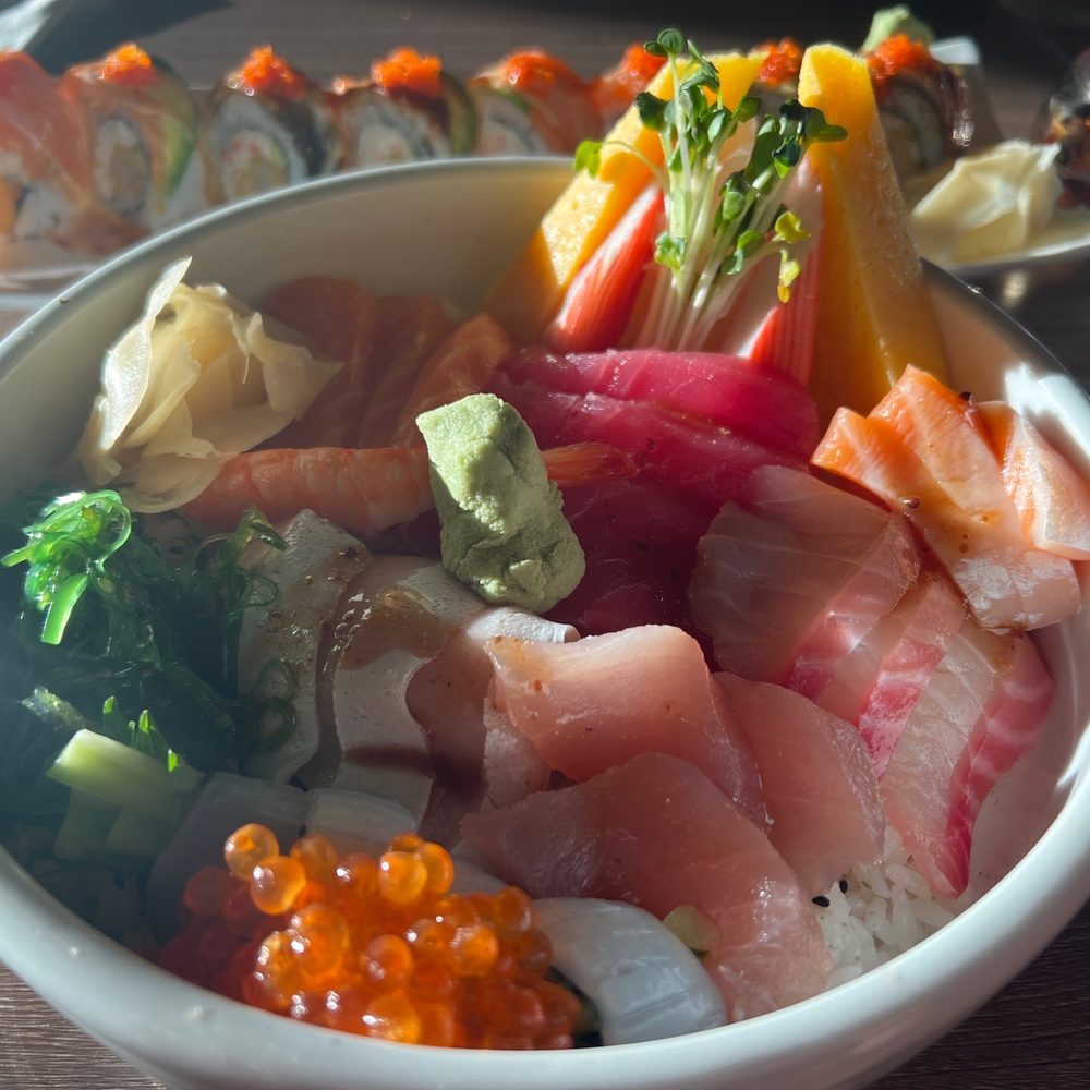 Ahi Sushi - Chirashi bowl and lion king roll - Sushi Bars Near Me - Bakersfield, California Ahi Sushi - Chirashi bowl and lion king roll - Sushi Bars Near Me - Bakersfield, California