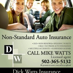 Dick Watts Insurance - No Prior Car Insurance? No problem 502-245-3625