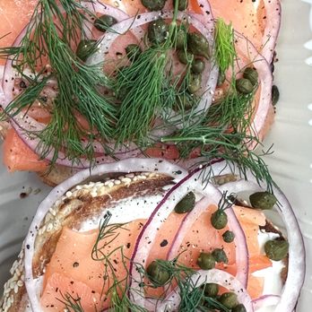 Bagel Daddy - Open faced lox bagel ($15), extra dill! - Bagels Near Me - San Francisco, California Bagel Daddy - Open faced lox bagel ($15), extra dill! - Bagels Near Me - San Francisco, California