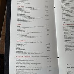 Teddy's Bar And Bistro - Menu