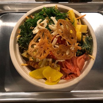 Hula Poke - Spicy tuna and tuna poke bowl. Some toppings: seaweed salad, kale, ginger, radish, tamago, salmon roe, ginger crisps, and lotus crisps. - Poke Near Me - New York, New York Hula Poke - Spicy tuna and tuna poke bowl. Some toppings: seaweed salad, kale, ginger, radish, tamago, salmon roe, ginger crisps, and lotus crisps. - Poke Near Me - New York, New York