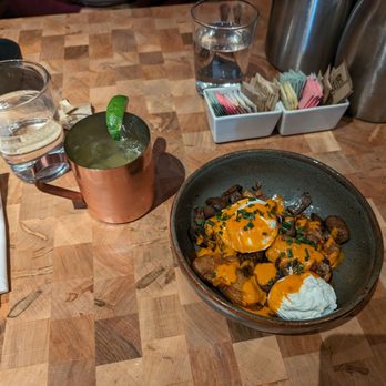 IDOL WOLF - Pork belly bowl with Saffron mule - Tapas/Small Plates Near Me - Saint Louis, Missouri IDOL WOLF - Pork belly bowl with Saffron mule - Tapas/Small Plates Near Me - Saint Louis, Missouri