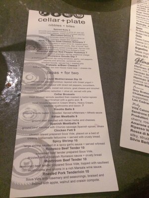 Menu photo 3 cellar + plate Springfield, MO