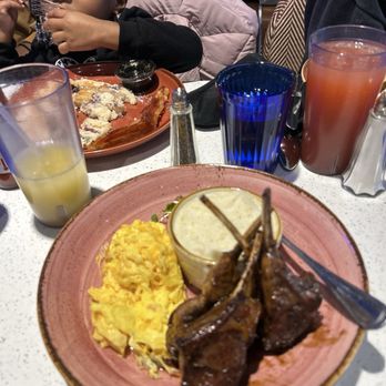 Just Brunch Breakfast Bar - Lamb chops grits and eggs - Breakfast & Brunch Near Me - Duluth, Georgia
