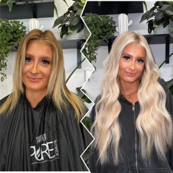 Boise Hair By Brynn - A full highlight and 2 rows of 22" hand-tied extensions!