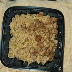 My Boyz Hibachi - This is the amount of Yew York Steak that was given.