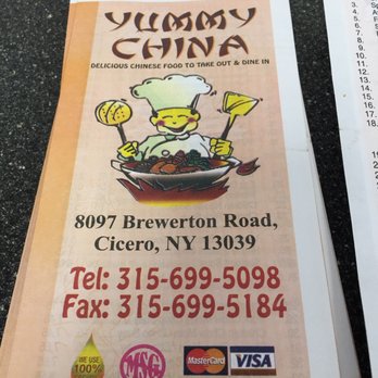 Yummy China - the menu for the restaurant - Chinese Near Me - Cicero, New York