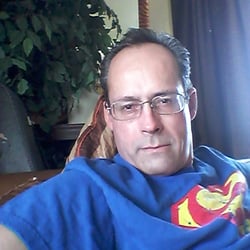 Bev's Storage - Just relaxing as superman.