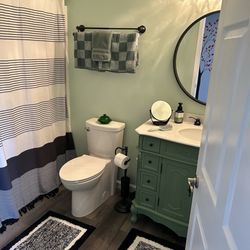 Frank J. Devonshire General Contracting - Bathroom addition in our home built in garage with access inside the house.