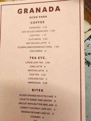 Menu photo 3 Granada Los Angeles, CA