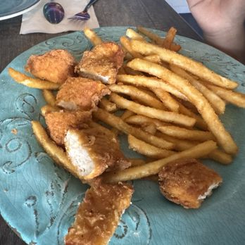 Jerry and the Mermaid - We cut up the Crispy Chicken Fingers kids meal. Fries were crispy and everything was solid - Seafood Near Me - Riverhead, New York Jerry and the Mermaid - We cut up the Crispy Chicken Fingers kids meal. Fries were crispy and everything was solid - Seafood Near Me - Riverhead, New York