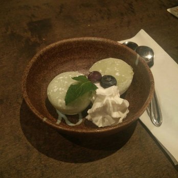 Ramen Isshin - Green tea mochi ice cream - Ramen Near Me - Toronto, Ontario Ramen Isshin - Green tea mochi ice cream - Ramen Near Me - Toronto, Ontario