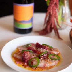 Taza Flores - Hamachi, orange sanguine, jalapeno