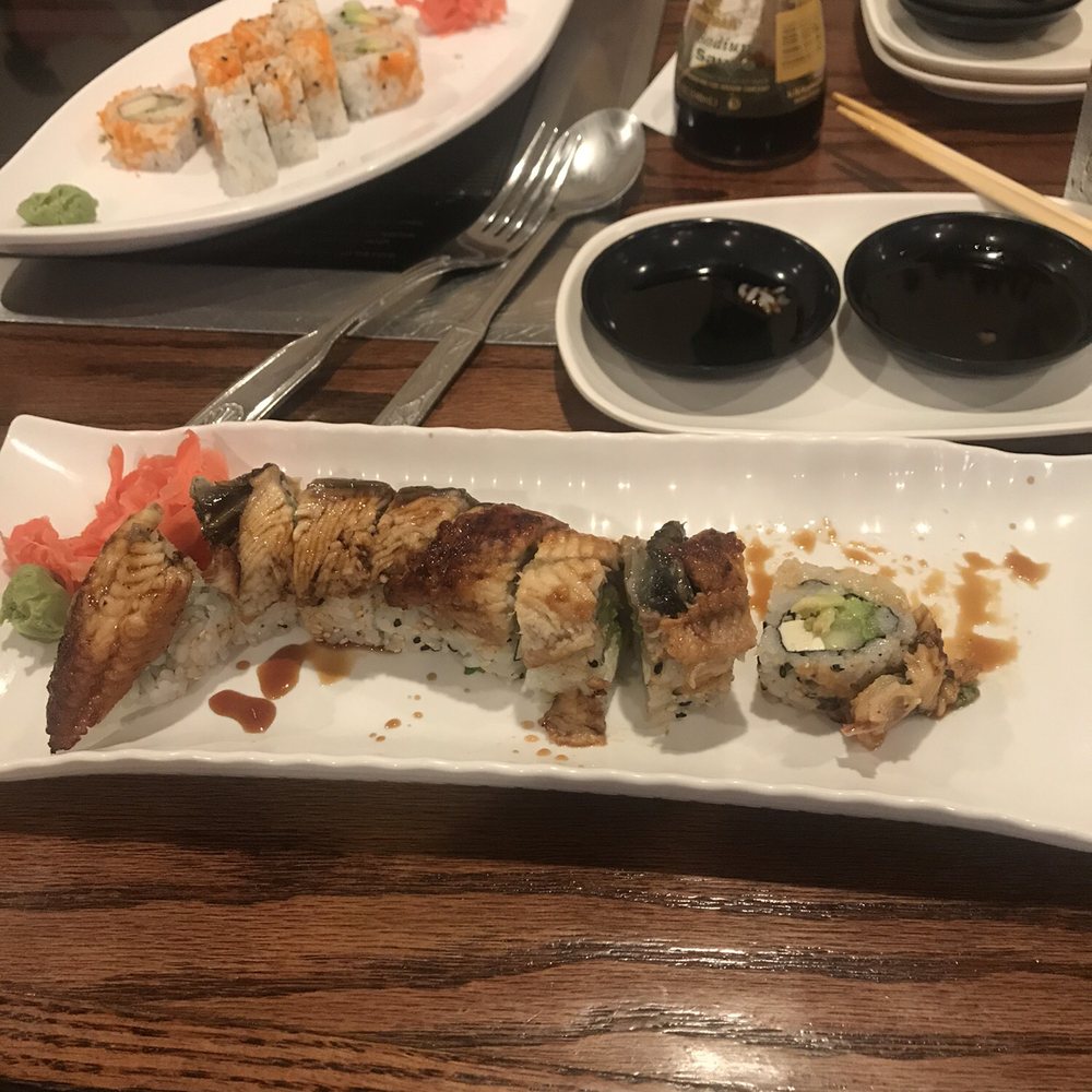 Mangetsu - Eel roll, California roll - Japanese Near Me - Melbourne, Florida Mangetsu - Eel roll, California roll - Japanese Near Me - Melbourne, Florida