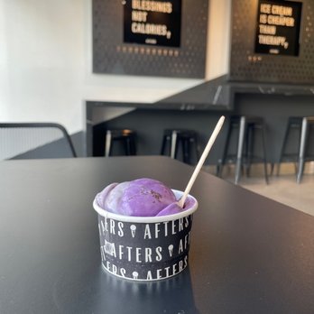 Afters Ice Cream - Azusa - Half ube half Jasmine Milk Tea - Ice Cream & Frozen Yogurt Near Me - Azusa, California Afters Ice Cream - Azusa - Half ube half Jasmine Milk Tea - Ice Cream & Frozen Yogurt Near Me - Azusa, California