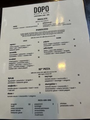 Menu photo 2 DOPO Pizza & Pasta Reno, NV