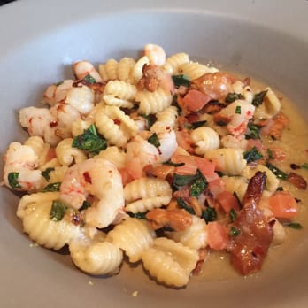 Redbird - Gnochetti Sardi - Florida Rock Shrimp, Chanterelles, Tomato Confit - New American Near Me - Los Angeles, California