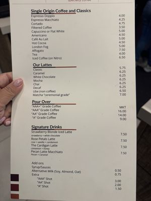 Menu photo 1 La Tazza Specialty Coffee Houston, TX Menu photo 1 La Tazza Specialty Coffee Houston, TX