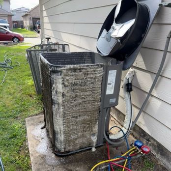 NHS Heating & Cooling - During cleaning - Heating & Air Conditioning/HVAC Near Me - Houston, Texas NHS Heating & Cooling - During cleaning - Heating & Air Conditioning/HVAC Near Me - Houston, Texas