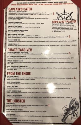 Menu photo 1 Skipper Jacks Moncton, NB Menu photo 1 Skipper Jacks Moncton, NB