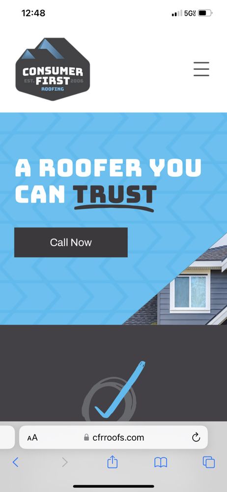 Slide of Consumer First Roofing