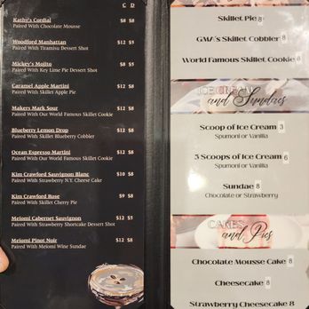 Mickey's Top Sirloin - Dessert menu - Steakhouses Near Me - Denver, Colorado Mickey's Top Sirloin - Dessert menu - Steakhouses Near Me - Denver, Colorado