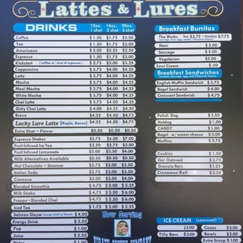 Wilson River Lattes & Lures - Menu - Coffee & Tea Near Me - Tillamook, Oregon Wilson River Lattes & Lures - Menu - Coffee & Tea Near Me - Tillamook, Oregon