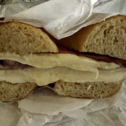 Taylor Ham Egg & Taylor Ham Egg Cheese (wish there was another slice of meat)