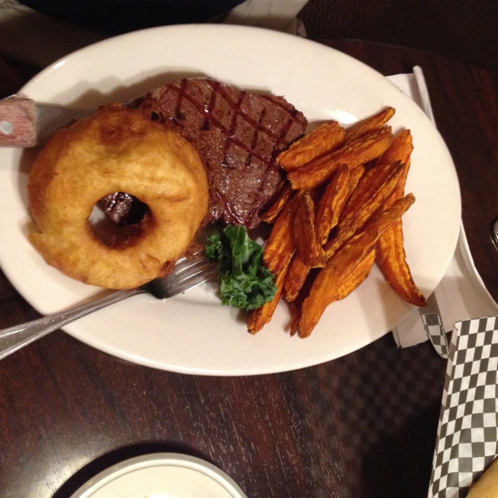 Teddy's - Teddy's Center Cut Sirloin Steak Sweet Potato Fries and onion Ring - Italian Near Me - Rome, New York Teddy's - Teddy's Center Cut Sirloin Steak Sweet Potato Fries and onion Ring - Italian Near Me - Rome, New York
