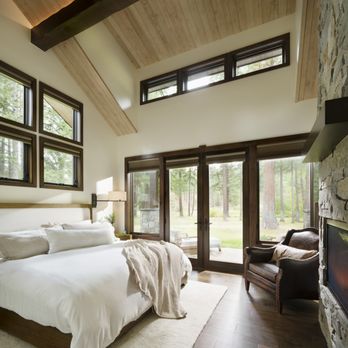 Tamarack Construction - Custom bedroom in Missoula County, Montana. Timber Frame & Structural Insulated Panel Construction. T & G ceilings. - General Contractors Near Me - Stevensville, Montana Tamarack Construction - Custom bedroom in Missoula County, Montana. Timber Frame & Structural Insulated Panel Construction. T & G ceilings. - General Contractors Near Me - Stevensville, Montana