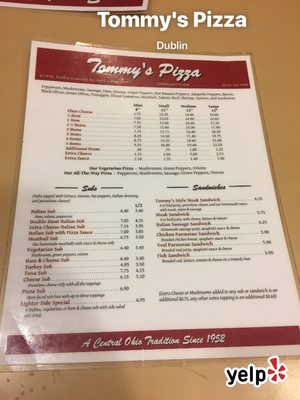 Menu photo 4 Tommy's Pizza Dublin, OH Menu photo 4 Tommy's Pizza Dublin, OH