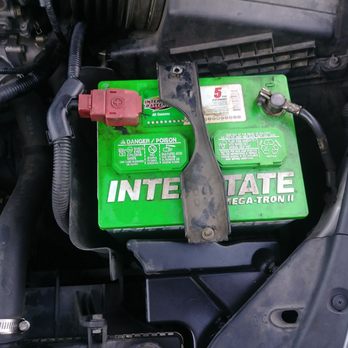 Caliber Collision - They switched my healthy battery out for this old one here that was at 0%. - Body Shops Near Me - Walnut, California