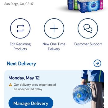 ReadyRefresh - Unexpected delay! - Water Delivery Near Me - San Diego, California