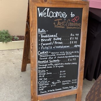 Just Cinnamon - Menu - Desserts Near Me - Bakersfield, California