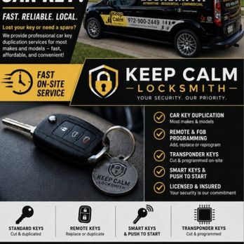 Keep Calm Locksmith - Keys & Locksmiths Near Me - Plano, Texas Keep Calm Locksmith - Keys & Locksmiths Near Me - Plano, Texas