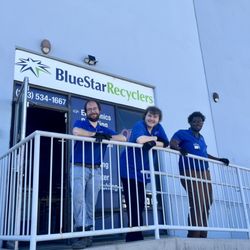 Blue Star Recyclers - Don't worry about carrying in you electronics, the team is here to help!