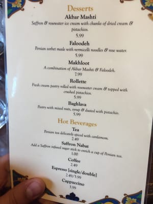 Menu photo 8 Rayhoon Persian Eatery Burlington, ON