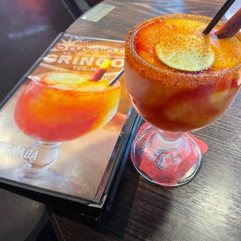 Gringo's Mexican Kitchen - Mangonada my husband liked, but I thought for the price it wasn't good. - Tex-Mex Near Me - Katy, Texas