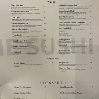 Gurume Sushi - Menu - Japanese Near Me - Irvine, California