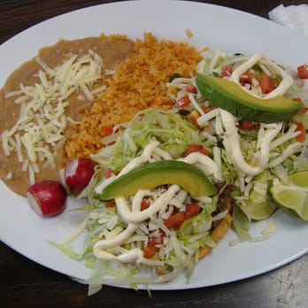 Mi Tierra Carniceria - Sopas meal (pork and beef sopas) with rice, refried beans and salad - Grocery Near Me - Sacramento, California