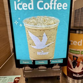 Wawa - Mocha mint, Vanilla, and Regular Iced Coffee - Gas Stations Near Me - Mount Dora, Florida