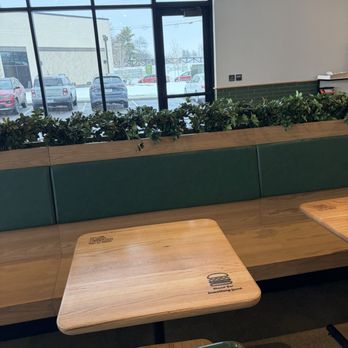 Shake Shack - Some of the seating - Hot Dogs Near Me - Zionsville, Indiana Shake Shack - Some of the seating - Hot Dogs Near Me - Zionsville, Indiana