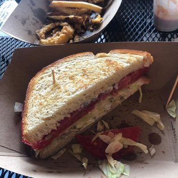 Fiddlin' Fish Brewing - Tomato sandwich - slanted shed - Breweries Near Me - Winston-Salem, North Carolina