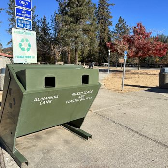 O’Brien Rest Area - recycling bins - Rest Stops Near Me