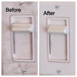 Keystone Concierge - We will make your home clean by removing smudges from even the little things - such as light switches.