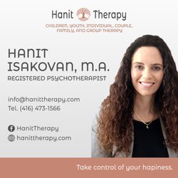 Hanit Therapy - Hanit Isakovan, M.A., RP