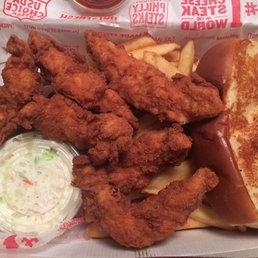 Fingers, fries, coleslaw and Texas toast!